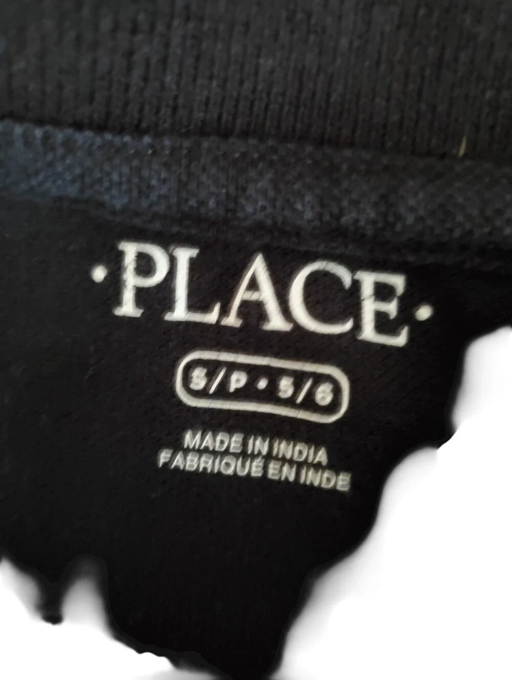 The Children's Place Long Sleeve Polo Shirts Black Size 5/6